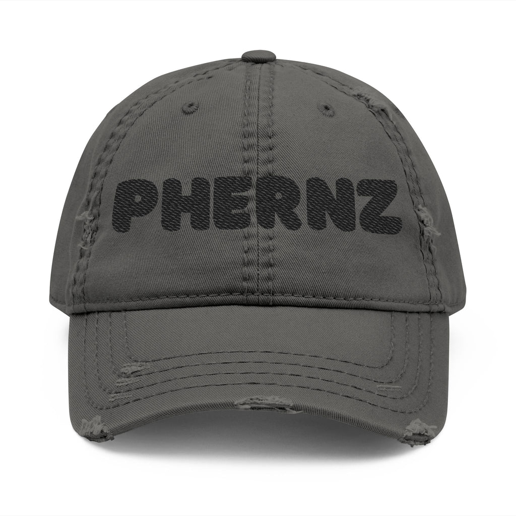 Phernz Crew Embroiery Distressed Trucker Cap