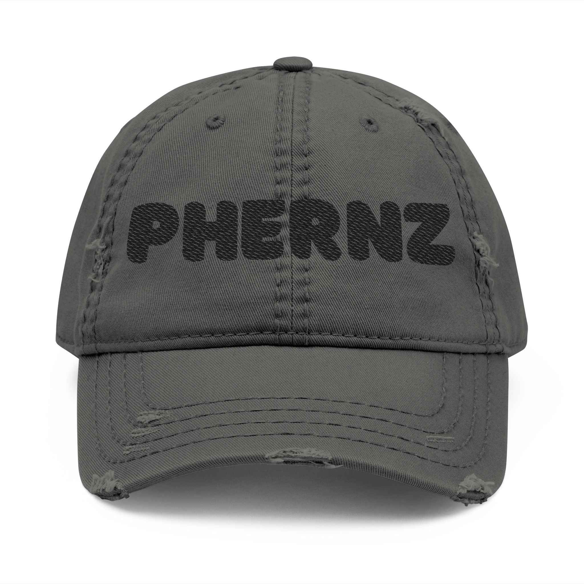 Phernz Crew Embroiery Distressed Trucker Cap