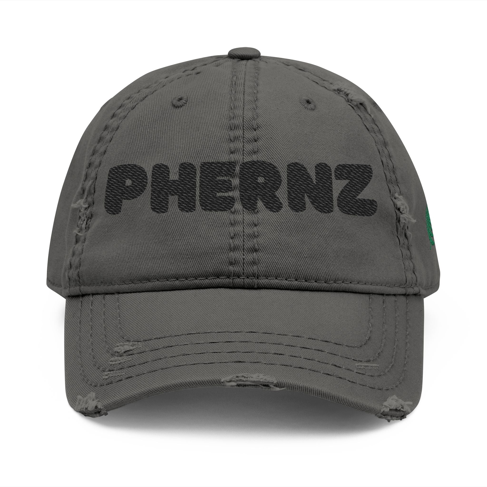 Phernz Distressed Embroidered Trucker Cap
