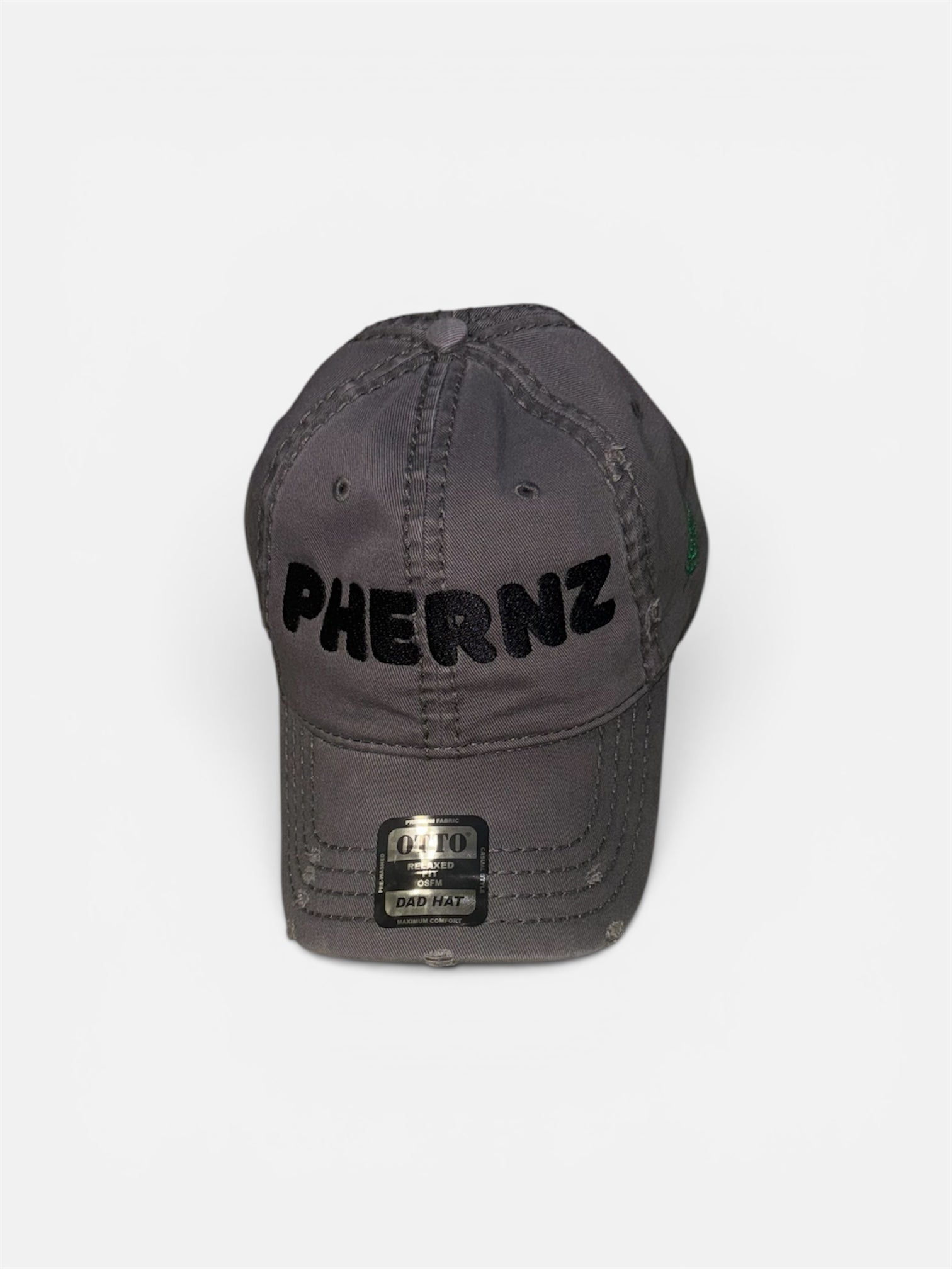 Phernz Distressed Embroidered Trucker Cap